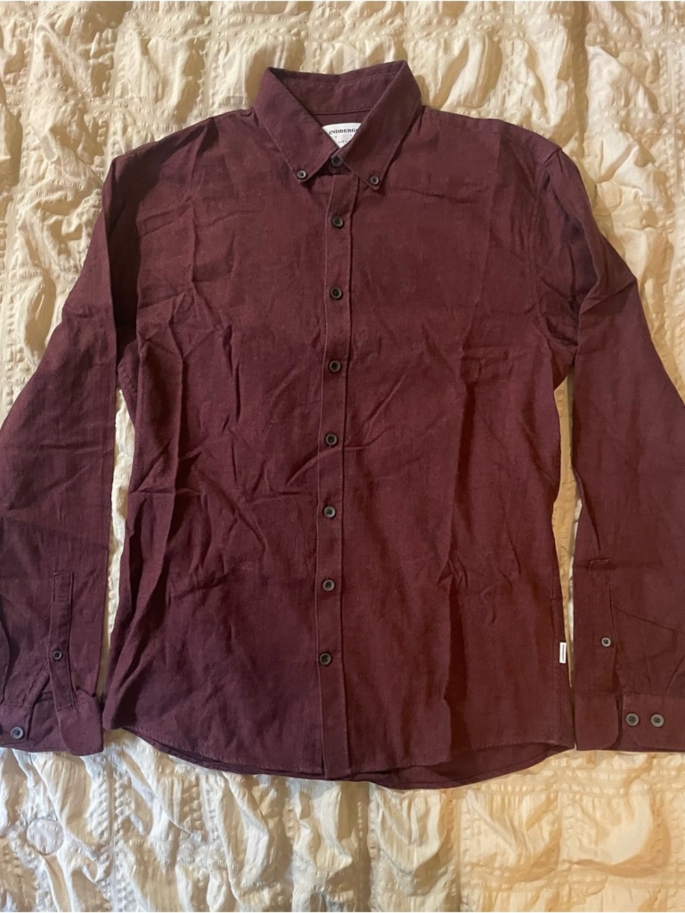 Men's Button-Down Shirt - Burgundy